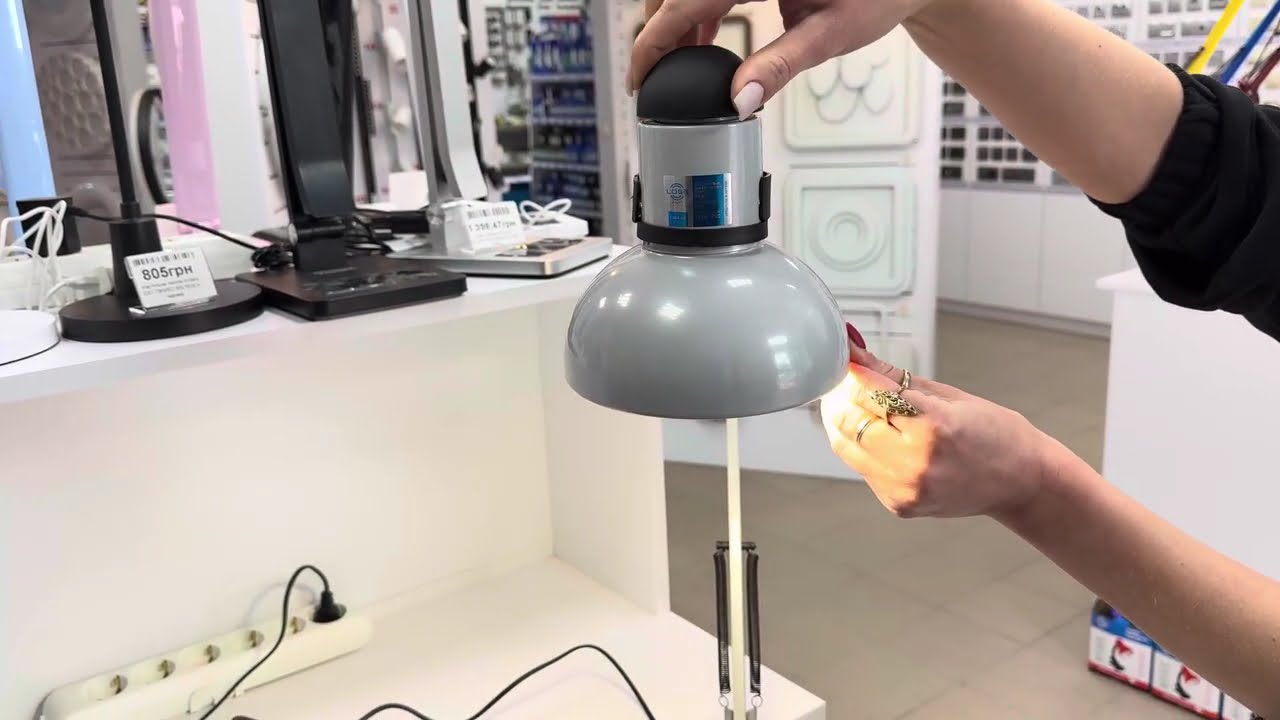 Настільна лампа на струбцині LOGA LIGHT L-621 Срібло