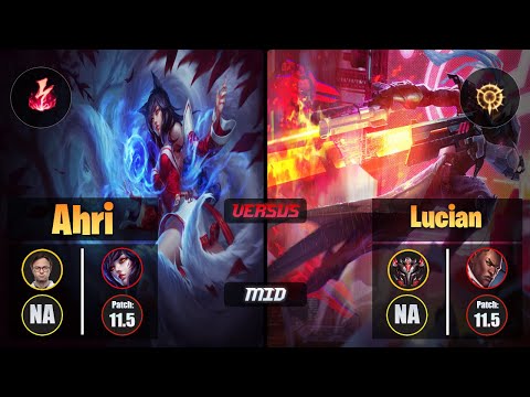 Jensen AHRI (Mid) [Electrocute] VS LUCIAN - Grandmaster NA Patch 11.5