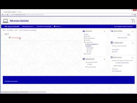 Netassess Australia - How to open and complete an assessment