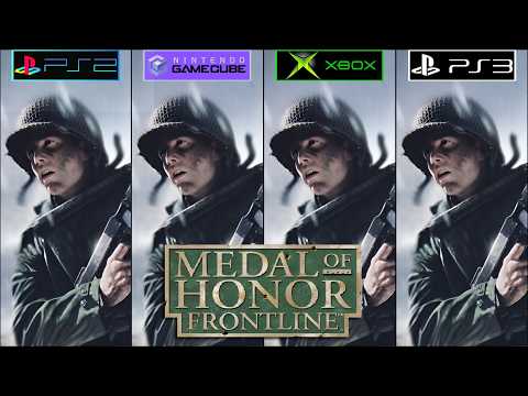 Medal of Honor Frontline PS2 vs GameCube vs Xbox vs PS3 - Graphics Comparison - Framerate - 4k