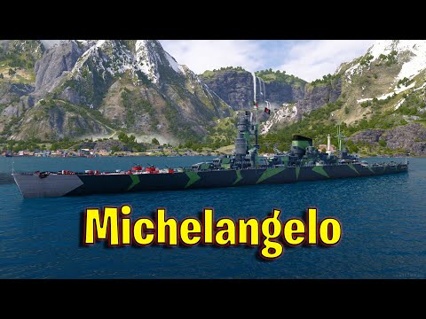 Meet The Michelangelo! Tier 8 Italian Cruiser in World of Warships Legends