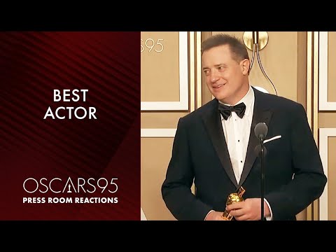 En İyi Erkek Oyuncu Brendan Fraser | Oscar95 Basın Odası Konuşması