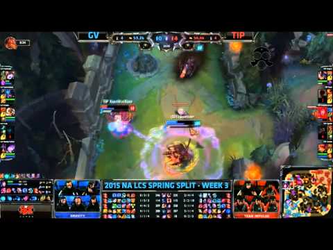 LCS 2015 NA Spring W3D1 - Gravity vs TiP - XiaoWeiXiao Godlike Ahri outplay