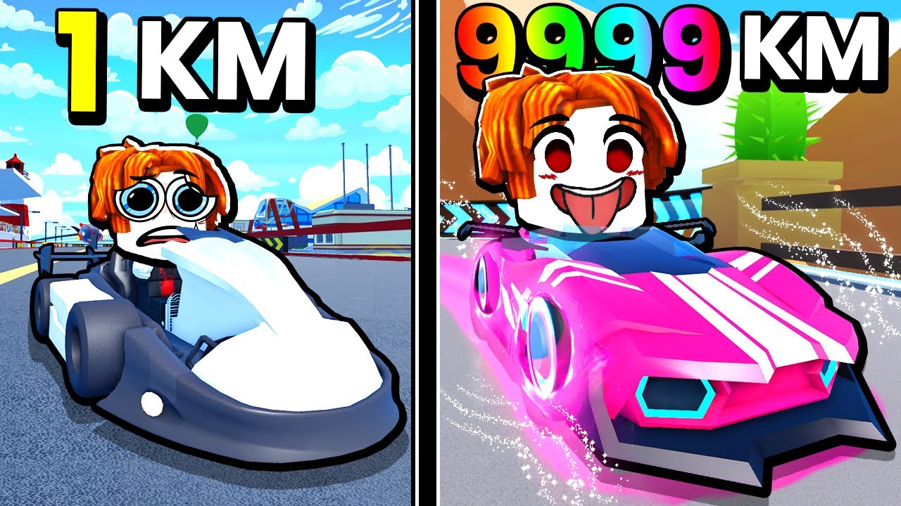 🟨 EU COMEÇO COM KART DE NOOB MAIS QUANDO EU USO ROBUX EU DESBLOQUEIO O CARRO MODO DEUS
