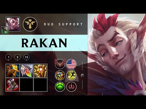 Rakan Support vs Karma - NA Grandmaster Patch 25.24