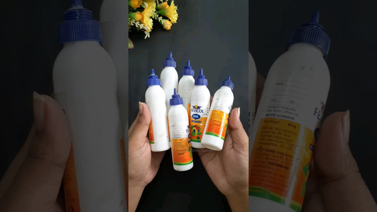 Empty glue bottle craft ideas | home decor | #diy #bestoutofwaste #shorts #bottle #viralshorts