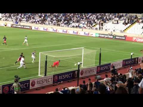 Apollon  Limassol vs Lyon equalization Goal