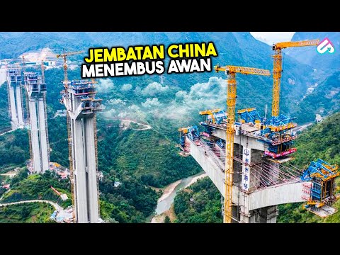 KEAJAIBAN KONSTRUKSI CHINA MEMBANGUN JEMBATAN!  Inilah 10 Jembatan Paling Gila yang Dibangun China