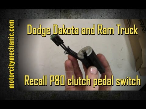 2006 Dodge Dakota clutch pedal switch/Recall P80