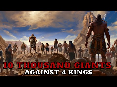 THE GREAT WAR IN THE DAYS OF ABRAHAM - 10000 GIANTS AGAINST 4 KINGS AND THEIR ARMIES.