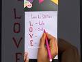 Full Form Of LOVE Love Ka Full Form Shorts Youtubeshorts Viral Love