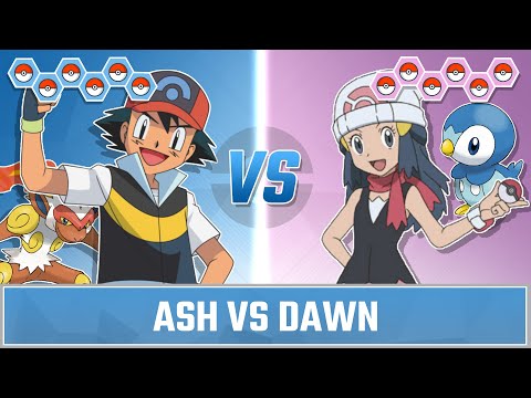 Sinnoh Pokemon Battle: Ash vs Dawn