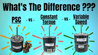 PSC Motor vs Constant Torque Motor vs Variable Speed Motor | Comparison Video
