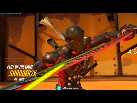 Overwatch Genji God Shadder2k Playing For Rank Top 50 Spot -POTG-