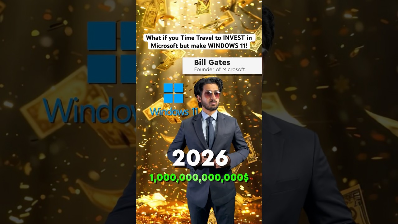 Time Travel to INVEST in Microsoft but ACCIDENTALLY made WINDOWS 11!