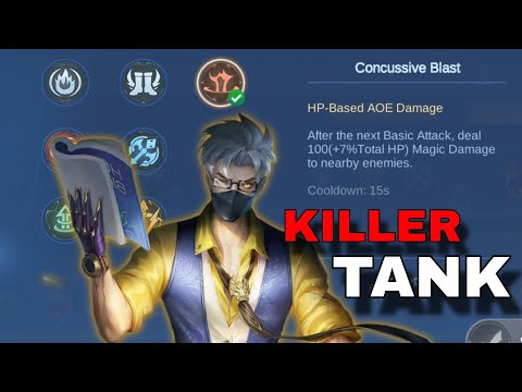 HANZO TANK BUILD THAT CAN KILL (TRY THIS) HANZO BEST EMBLEM 2023 HANZO MOBILE LEGENDS GAMEPLAY
