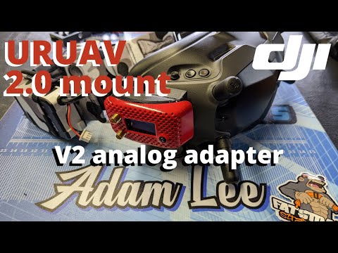 URUAV V2 analog mount for DJI digital goggles