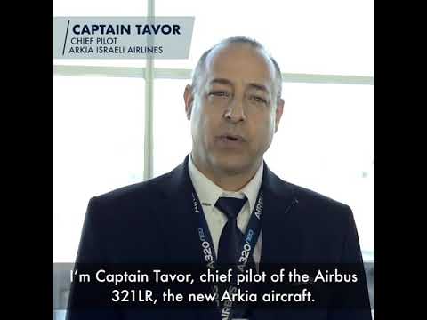 Arkia Israel airlines A321LR inaugural to London Stansted