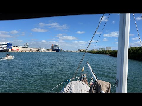 Bahamas or bust Live YouTube boating to Fort Lauderdale setting up for a crossing to West End