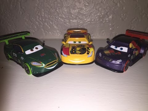 Mattel Pixar Cars 2016 Carnival Racers Max Schnell, Miguel Camino & Nigel Gearsley Die-casts