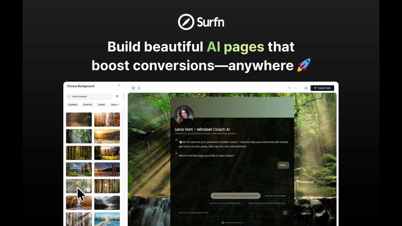 AI Pages Are Here — Build Stunning Conversational Pages in Minutes (Surfn.ai)
