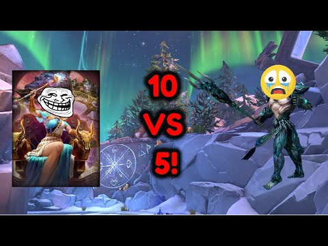 Smite Infinite Assault! 10 VS 5 Means Easy Win