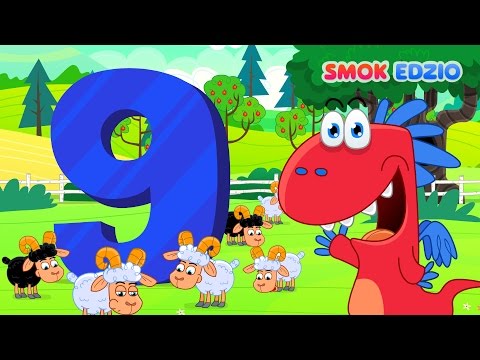 Poznajemy cyferki ze Smokiem Edziem - liczymy baranki - bajki edukacyjne dla dzieci