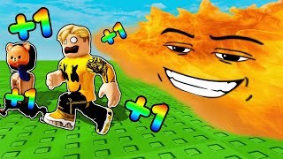 سباق ضد تسونامي النار ????????كل خطوه  = +1 سرعة اكثر????‍♂️ سافرنا ل ثلاث عوالم ????