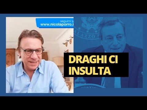 "Sarei rimasto al governo". Draghi insulta la nostra intelligenza - Zuppa di Porro