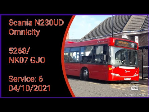 Go North East Scania Omnicity 5268/NK07 GJO Newcastle Central Station to Metrocentre. (6)
