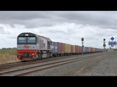 7922V SCT Dooen Container Train Departs Gheringhap Loop Line (1/12/2022) - PoathTV Railways