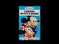 Digitized Opening To Starring Mickey Minnie Cartoon Classic UK VHS