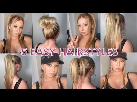 🎀 5 Cute and Easy Everyday Hairstyles 🎀