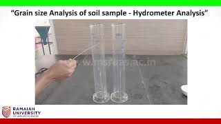 Grain Sizeanalyss Of Soil Sample  Hydrometer Analysis