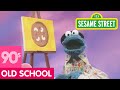 Sesame Street Cookie Monster Paints A Cookie