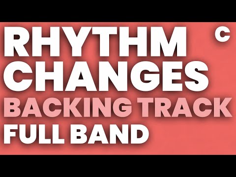 Rhythm Changes C Backing Track Swing 180 bpm Brushes - FULL BAND