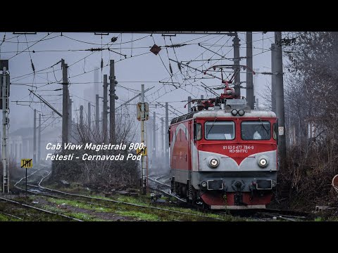 [4K 60fps] Cab View Magistrala 800: Fetești - Cernavodă Pod