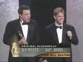 Ben Affleck And Matt Damon Win Best Original Screenplay For Good Will Hunting 70th Oscars 1997