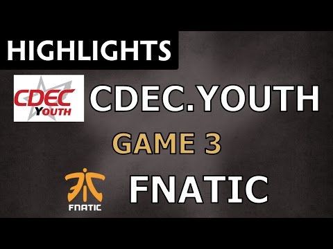 CDEC.Youth vs Fnatic [Game 3] SL i-League StarSeries S2 - Dota Highlights