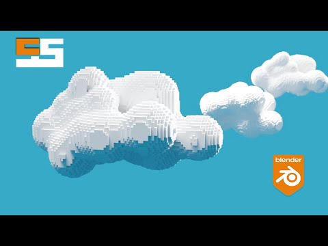Blender Setup a Voxel Cloud Scene in under 3 Minutes
