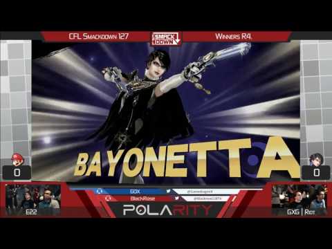 CFL Smackdown 127 WiiU - E22 (Mario) vs GxG | Riot (Bayonetta) - Winners R4