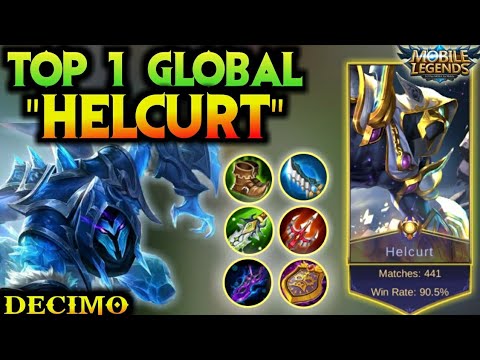 Helcurt 90% Win Rate Game Play [ Top 1 Global Helcurt ] By Decimo | Mobile Legends