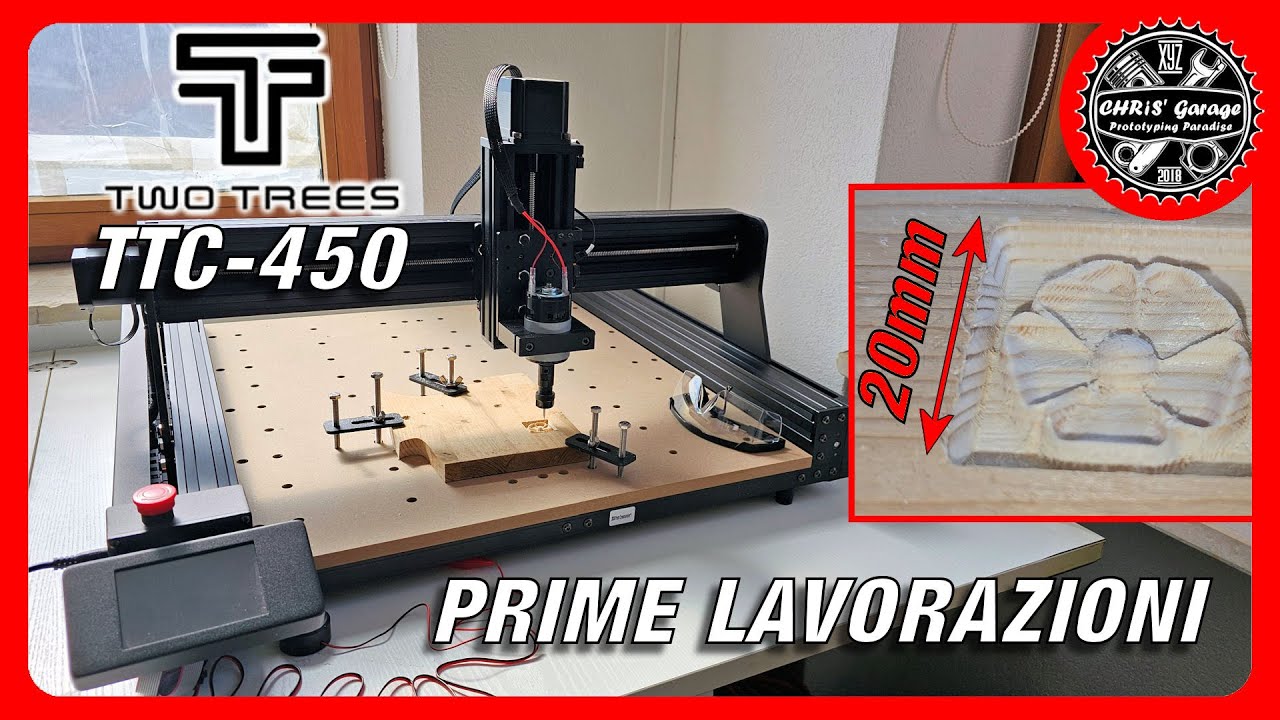 TwoTrees TTC-450: Accensione, Allineamento e Primi Lavori [PARTE 2/3]