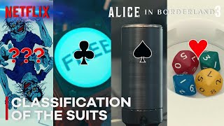 Classification of the SUITS in Alice in Borderland Season 3 Games | Netflix