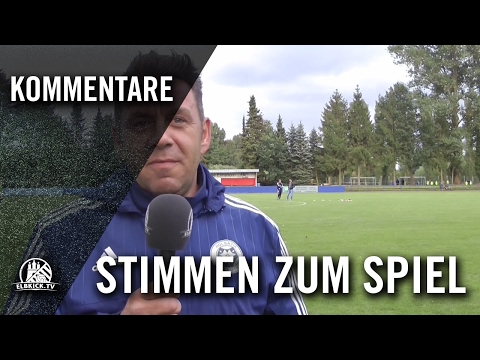 Die Stimmen zum Spiel (Holsatia Elmshorn - FC Elmshorn, 3. Runde, Pokal der 1. Herren 2016/2017)
