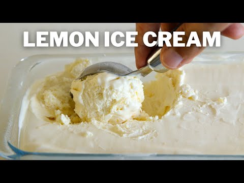 3-Ingredient Lemon Ice Cream Recipe | No Ice Cream Machine