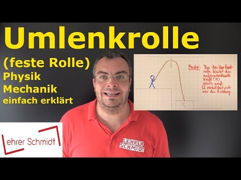 Deflection pulley (fixed pulley) | Physics - Mechanics - simply explained | Lehrerschmidt