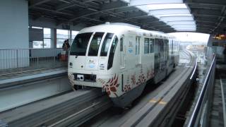preview picture of video 'ゆいレール1000形まちなみ号 おもろまち駅発着 Okinawa Monorail 1000 series EMU'