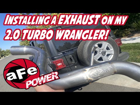 AFE axle back exhaust install on my 2020 Wrangler!