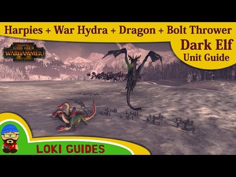 Dark Elf Unit Guide: Black Dragon, War Hydra, Harpies & Bolt Thrower - Total War: Warhammer 2